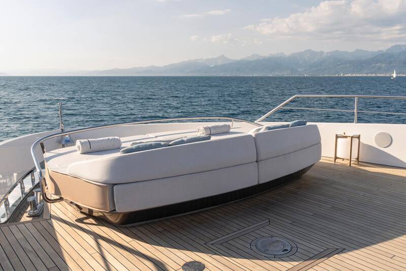 Lounge area on bow