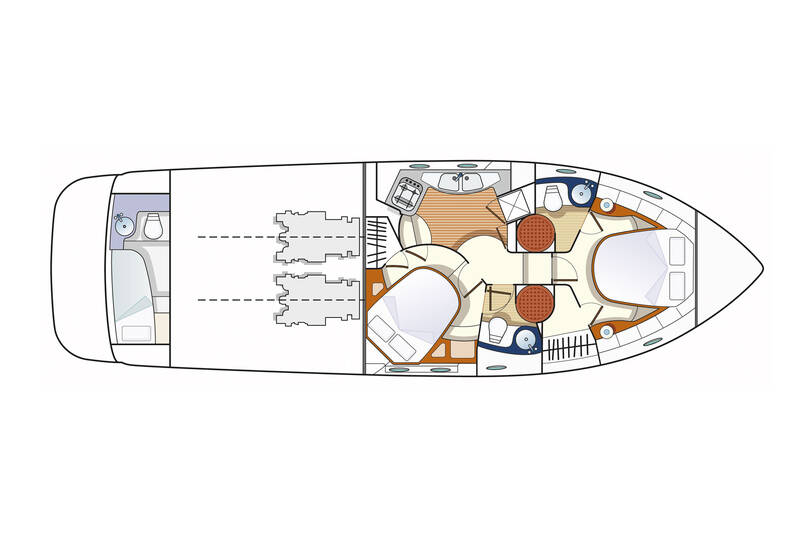 Lower deck (2 cabins version)