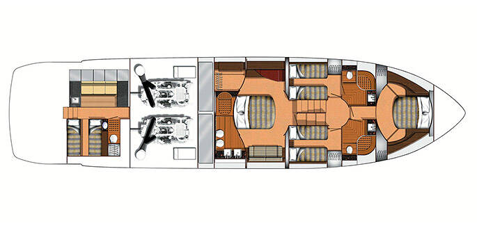 Lower deck / cabins